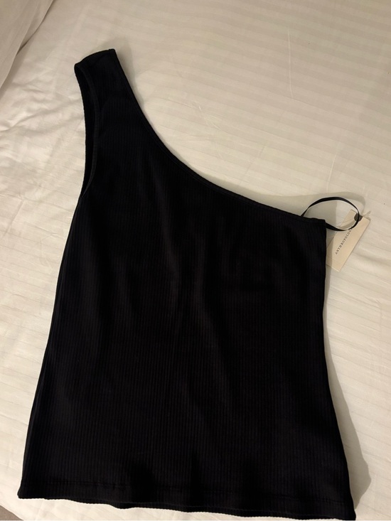 Anthropologie Tops - Anthropologie One-Shoulder Ribbed Top NWT